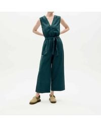 Thinking Mu - Seersucker Winona Jumpsuit - Lyst