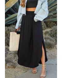 Ninexis - Smocking Waist Maxi Skirt - Lyst