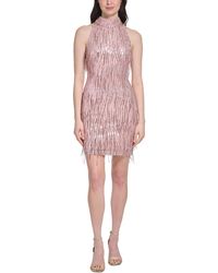 Eliza J - Sequined Short Cocktail And Party Dress - Lyst