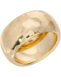 Eklexic - Hammered Domed Ring - Lyst