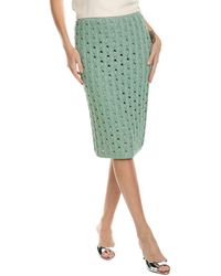 St. John - Crochet Skirt - Lyst