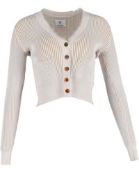 Anine Bing - Layla Ribbed Button Cardigan - Lyst