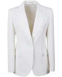 P.A.R.O.S.H. - Tailored Blazer With Single-Button Closure And Sharp Lapels - Lyst