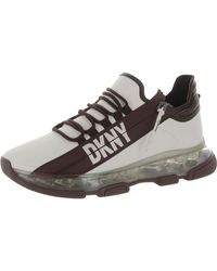 DKNY - Faux Leather Running & Training Shoes - Lyst