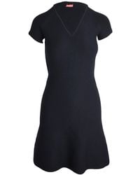 Max Mara - Short-Sleeved V-Neck Dress - Lyst
