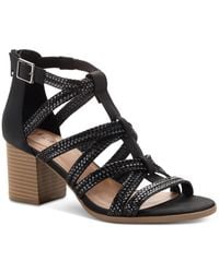 Style & Co. - Josettee Faux Leather Braided Strappy Sandals - Lyst