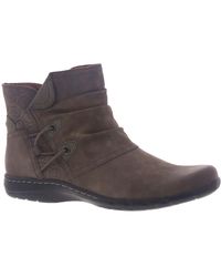 Cobb Hill - Penfield Ruch Leather Embossed Ankle Boots - Lyst