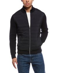 Reiss - Trainer Quilted Hybrid Wool-Blend Jacket - Lyst