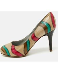 Sergio Rossi - Leather Round Toe Pumps - Lyst