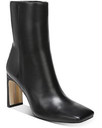 Sam Edelman - Anika Leather Square Toe Mid-calf Boots - Lyst