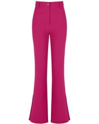 Nocturne - High-waisted Slit Pants - Lyst