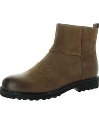 David Tate - Damila Zipper Leather Booties - Lyst