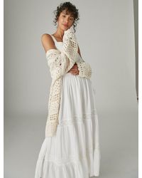 Lucky Brand - Lace Tiered Maxi Dress - Lyst