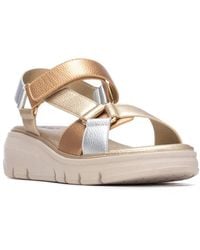 Xti - Comfort Wedge Strappy Sandals - Lyst