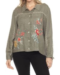 Johnny Was - Andrean Relaxed Linen Jacket - Lyst