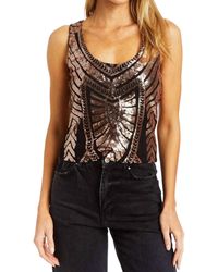 Drew - Emi Front To Back Sequin Tank - Lyst