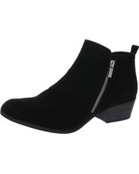 Esprit - Timber Faux Suede Round Toe Ankle Boots - Lyst