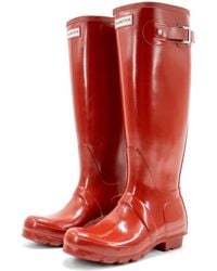 HUNTER - Original Tall Gloss Rain Boot - Lyst