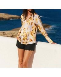 Catherine Gee - Daria French Cuff Silk Blouse - Lyst