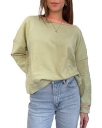 Wishlist - Brushed Contrast Boat Neck Sweater - Lyst