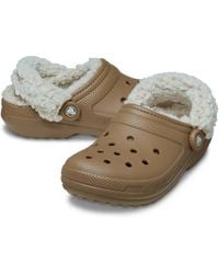 Crocs™ - Classic 211396-6Ur Clog Sepia Fleece Lined Slip On Cozy Shoes Jax906 - Lyst