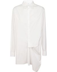 Yohji Yamamoto - Classic Collared Cotton Shirt - Lyst