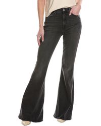 7 For All Mankind - Black Megaflare Jean - Lyst