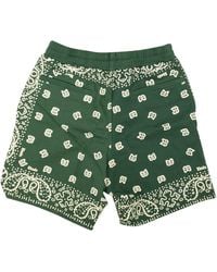 Rhude - Forest Cotton Bandana Print Shorts - Lyst