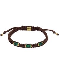 Fossil - All Stacked Up Green Malachite Components Bracelet - Lyst