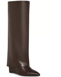 Madden Girl - Evannder 6 Pointed Toe Wedge Heel Fold-Over Boot Khd1998 - Lyst