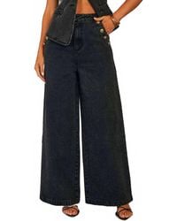 EmberLoom - Wide Leg Denim Trousers - Lyst