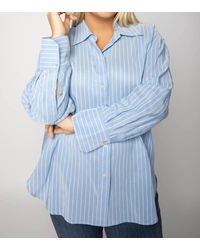 Vince - Oversized Stripe Shirt - Lyst