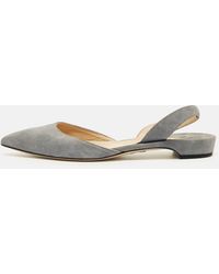 Paul Andrew - Suede Rhea Slingback Ballet Flats - Lyst