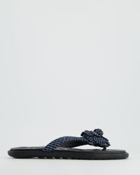 Chanel - Cc Tweed Slides - Lyst