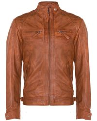 Infinity Leather - Rock Racing Quilted Biker Jacket - Lyst