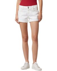 Hudson Jeans - Croxley Mid Thigh White Short - Lyst