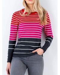 TUCK DETAIL SWEATER - MULTI MARBLE HEAVEN