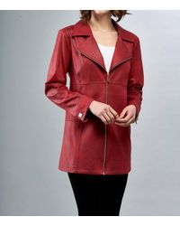Insight - Faux Long Vegan Leather Jacket - Lyst