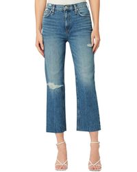 Hudson Jeans - Remi High Rise Distressed Cropped Straight Leg Jean - Lyst