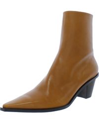 Reike Nen - Rn3sh049 Leather Pointed Toe Ankle Boots - Lyst