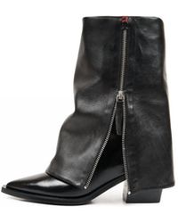 Halmanera - Foldover Lug Sole Boots - Lyst