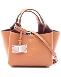 Tod's - T Timeless Mini Leather Handbag - Lyst