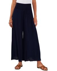 Vince Camuto - Plus Smocked Rayon Wide Leg Pants - Lyst