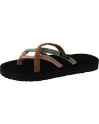 Teva - Olowahu Strappy Thong Slide Sandals - Lyst