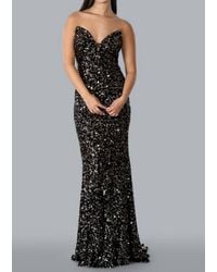 Tella Couture - Strapless Long Evening Gown - Lyst