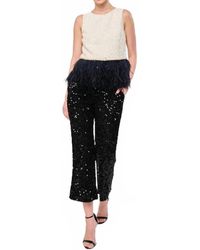 Flora Bea - Tweed Kick Flare Pant - Lyst