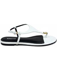 Lola Cruz - Bellagio Flat Open Toe Sandal - Lyst
