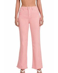 Zenana - Brooke Frayed Hem Bootcut Pant - Lyst