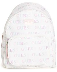 Guess Factory - Allover Logo Nylon Backpack - Lyst