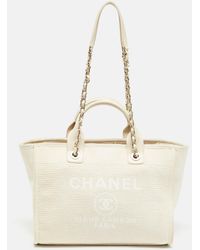 Chanel - Canvas Small Deauville Tote - Lyst